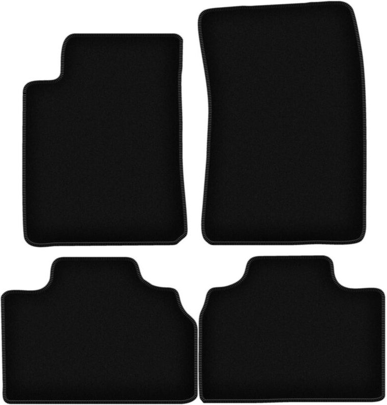 BASIC schwarze Veloursmatten für: SsangYong Kyron SUV (2005-2014)