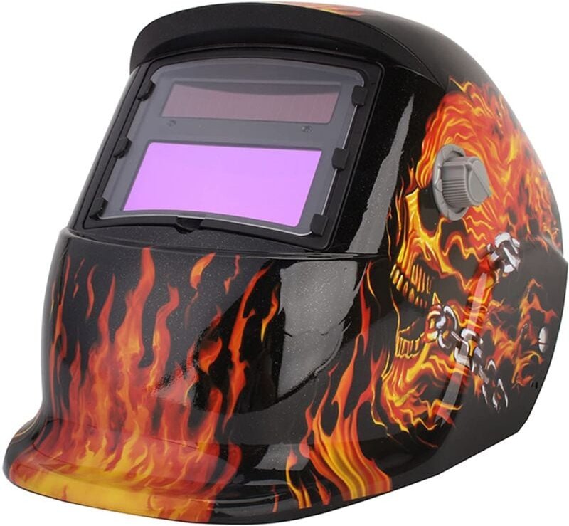 Schweißhelm Automatik Schweißhelm mit Uv-Schutz din 9-13 freie Einstellung Schweißmaske Schweißschirm Solar Schweißschil...