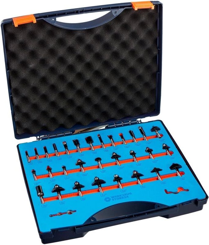 Fräser-Set 8 mm Schaft 30tlg. 100064 - Ws24