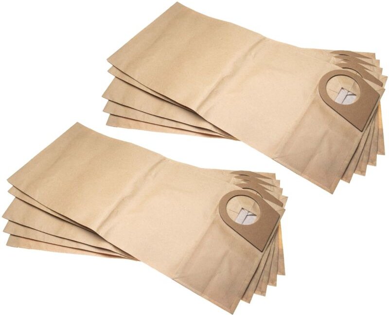 10x Staubsaugerbeutel kompatibel mit Bosch gas 1000 rf, gas 1000 rf Professional Staubsauger - Papier, 49,5cm x 21,8cm S...