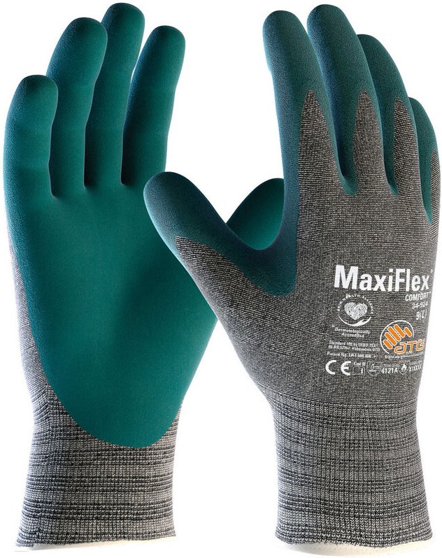 Thumbnail - ATG - MaxiFlex 34-924 Comfort Arbeitshandschuhe - 7 (s) - Grüne