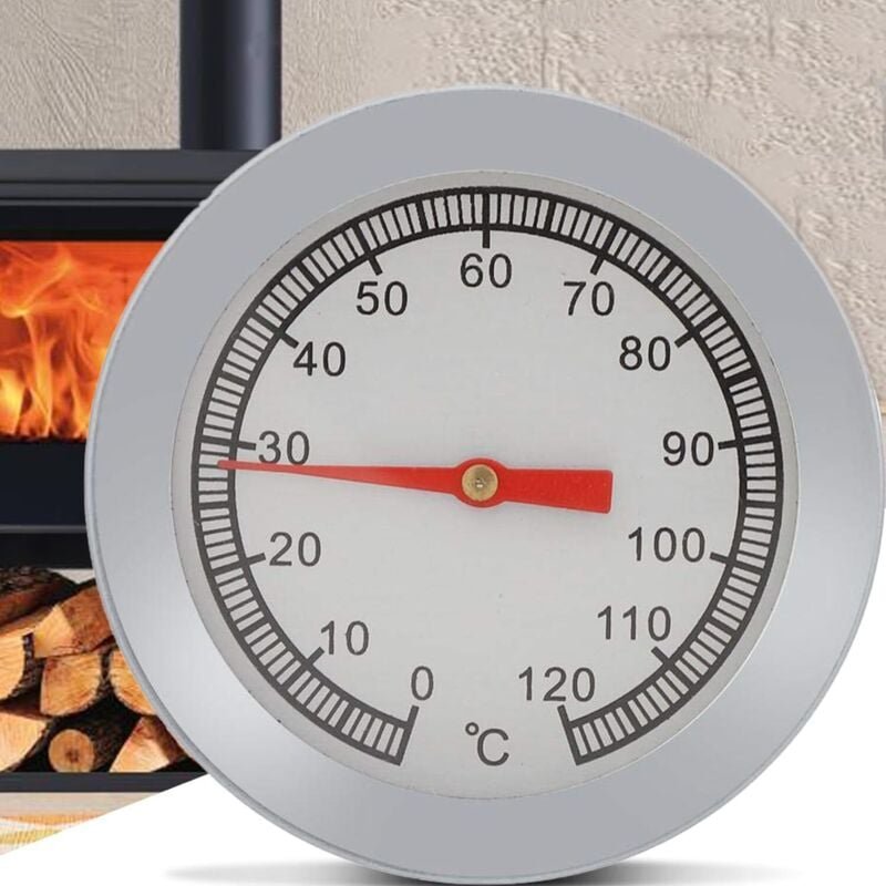Thermometer, 1 Stück BBQ-Pizza-Grillthermometer Temperaturanzeige 120 ℃ zum Grillen