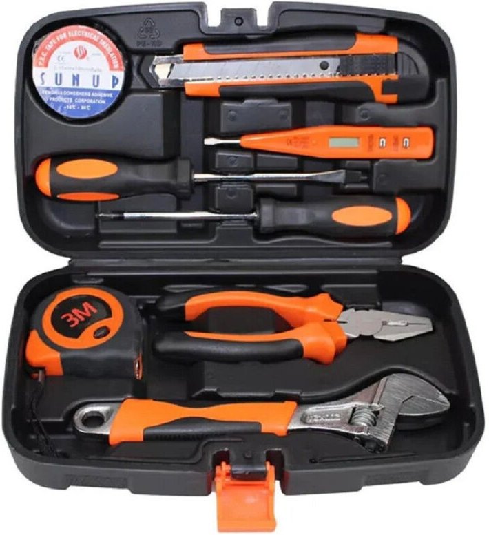 Trade Shop Traesio - Trade Shop - 8-in-1-Multifunktionswerkzeug-Set mit 8 Heimwerkerwerkzeugen Q-JY20 -