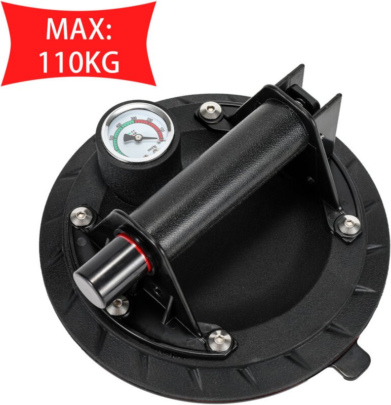 Tolletour - Saugheber Glassauger Vakuumheber 100 kg 8' Vakuum Glasheber Glassauger Saughalter Vakuumheber Plattenh für F...