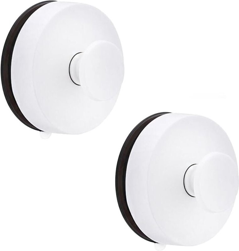 Shining House - Saugnapf-Haken für Badezimmer, 2 Stück, Saugnapf-Haken, Saugnapf, Handtuchhaken, Badezimmer, Saugnapf, B...