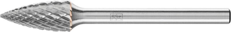 Thumbnail - PFERD Hartmetall Frässtift Spitzbogen SPG Ø 06x13 mm Schaft-Ø 3 mm Z4 universal mittel fein