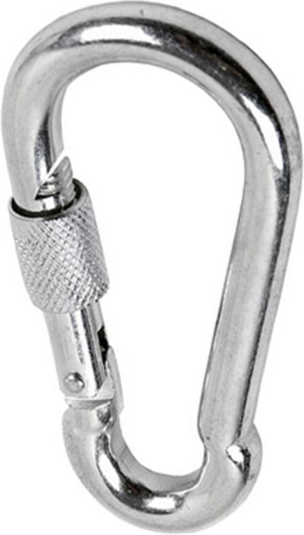 Beutel mit 5 Feuerwehrkarabinern + Sicherheitsschloss 120mm