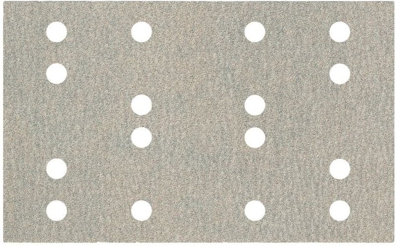 Haftschleifblätter 80 x 133 mm, p 120, 16 Löcher, mit Kletthaftung (sra), für Farben, Lacke... - Metabo