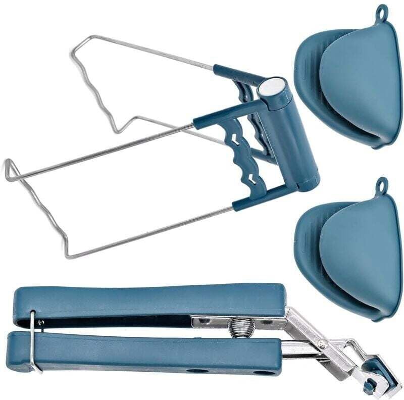 Zange für heiße Gerichte, Verbrühungsschutz-Schüsselzange, Ofen- und Mikrowellenzange (4 Stück) - KZQ