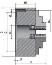3-Backen Kettenblatt, 100mm, Quantum optimale 3442710