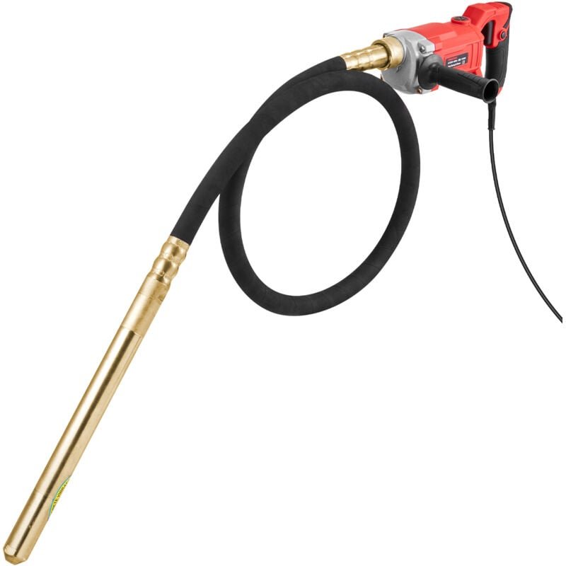 VEVOR Hand-Betonrüttler, 960W elektrischer Rüttler 4000U/min, elektrisches Betonrüttlerwerkzeug mit 2m Schaftstange,trag...