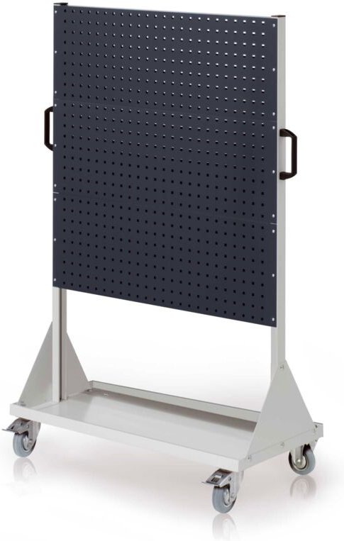 Kappes RasterMobil® mobiler Arbeitsplatzschrank Größe 4 1580x1000x500mm 6 Lochplatten 6-teilig anthrazitgrau