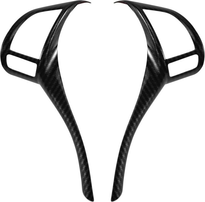 Thumbnail - Tlily - Für J11 Teana 2013-2018 Carbon Fiber Lenkrad Schalter Taste Kappe Abdeckung Streifen Trim