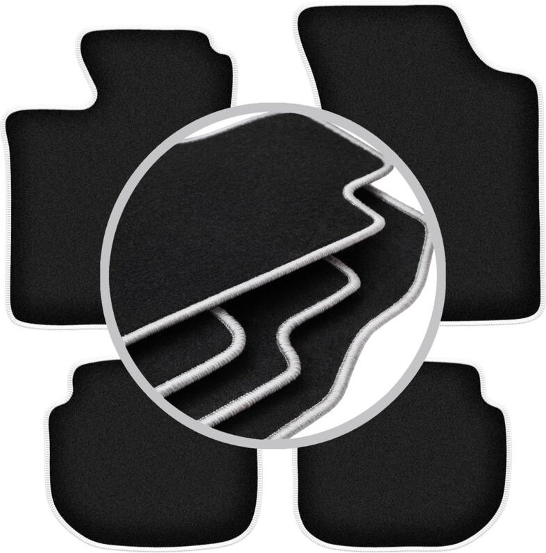 CARLUX-SILVER Autofußmatten für: Volvo 440 / 460 Limousine (1988-1996)