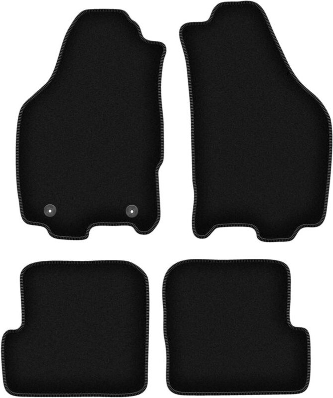 BASIC schwarze Veloursmatten für: Lancia Ypsilon II Fließheck (2003-2011)