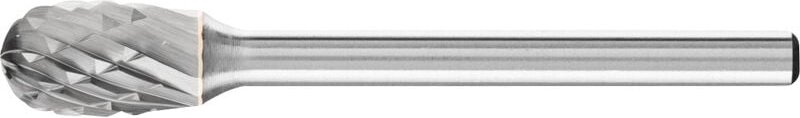 Thumbnail - Pferd - 21235083 Frässtift Hartmetall Tropfen Länge 40 mm Produktabmessung, ø 6 mm Arbeits-Länge 10 m