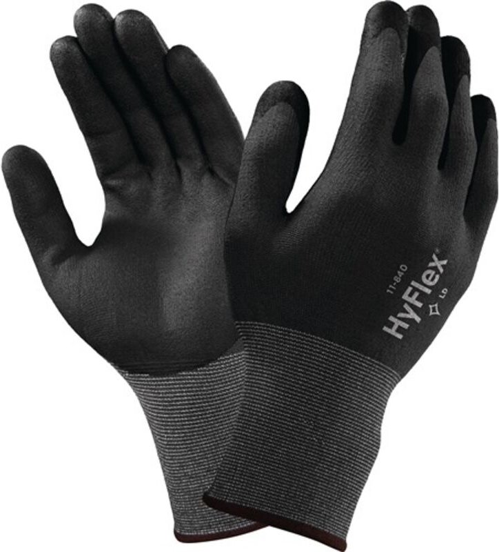 Handschuhe HyFlex 11-840 Gr.9 schwarz/grau Nylon-Spandex en 388 Kat.II