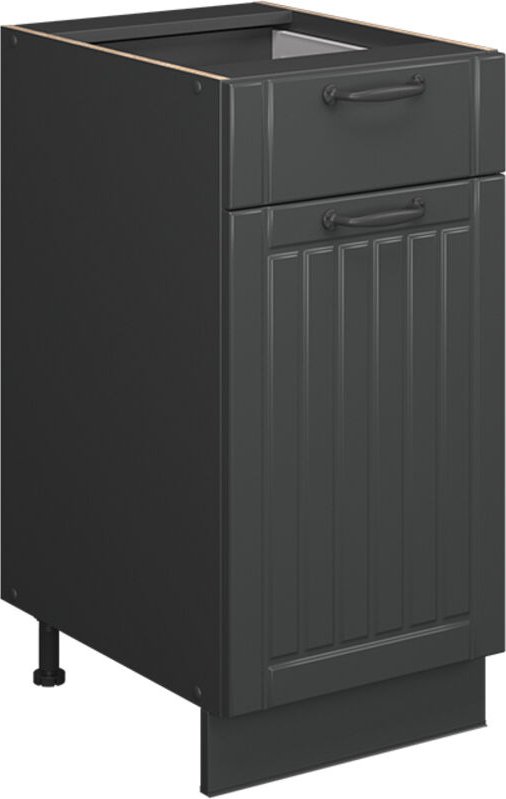 Küchenunterschrank Fame-Line, Dunkelgrau, 40 cm , AP Anthrazit, Vicco