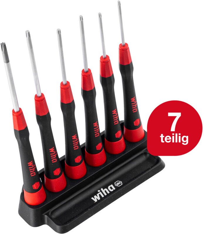 Feinschraubendreher Set PicoFinish® (42996) 7-tlg. Innensechskant i Präzisionsschraubendreher mit Halter i Uhrmacherwerk...