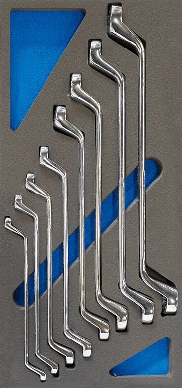 Satz 8 Ringschlussel 6/7-20/22 mm in weicher Thermoformung Fervi tm01/030