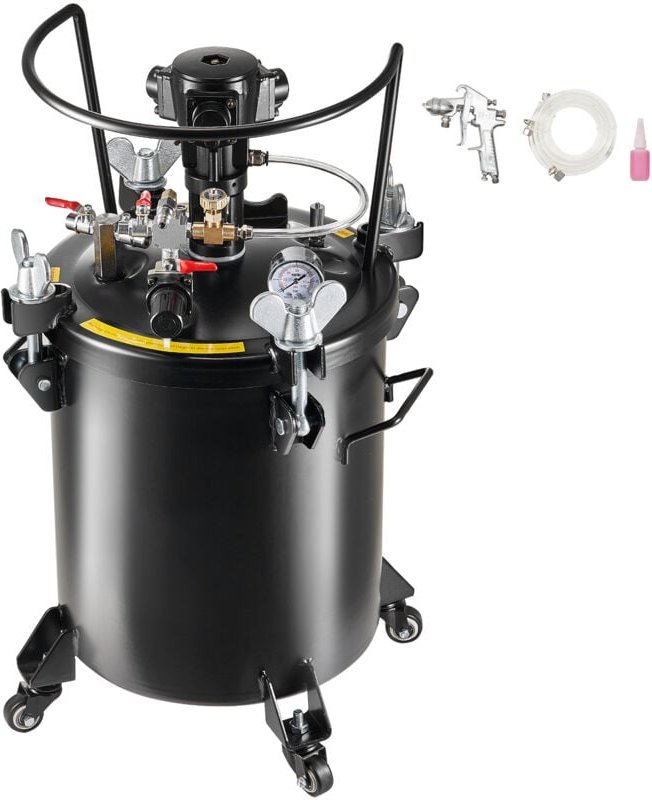 Mophorn - Druckbehälter für Sprühfarbe, 30 l/7,5 Gal. Vollautomatischer Rührbehälter, einstellbarer Druck 70 psi, inkl. ...