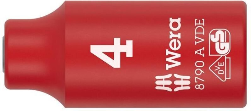 Steckschlüsseleinsatz 8790 A VDE 1/4 ″ Schlüsselweite 4 mm Länge 41 mm