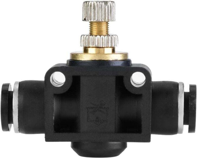 6-mm-Schlauch-Luftstromregler, T-Pneumatik-Armatur, Regelventil für Rohrverbindungen (6 mm) - Ulisem