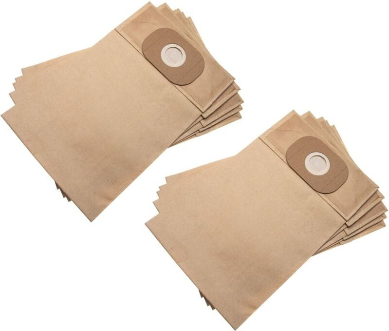 vhbw 10x Staubsaugerbeutel Ersatz für Kärcher 6.904-216, 6.904-216.0 für Staubsauger - Papier, 30cm x 18,95cm, sandfarbe...