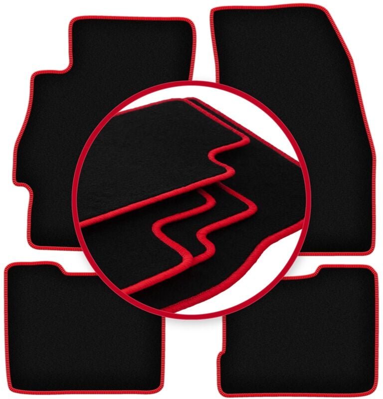 CARLUX-RED Autofußmatten für: Fiat Linea Limousine (2009-2015)