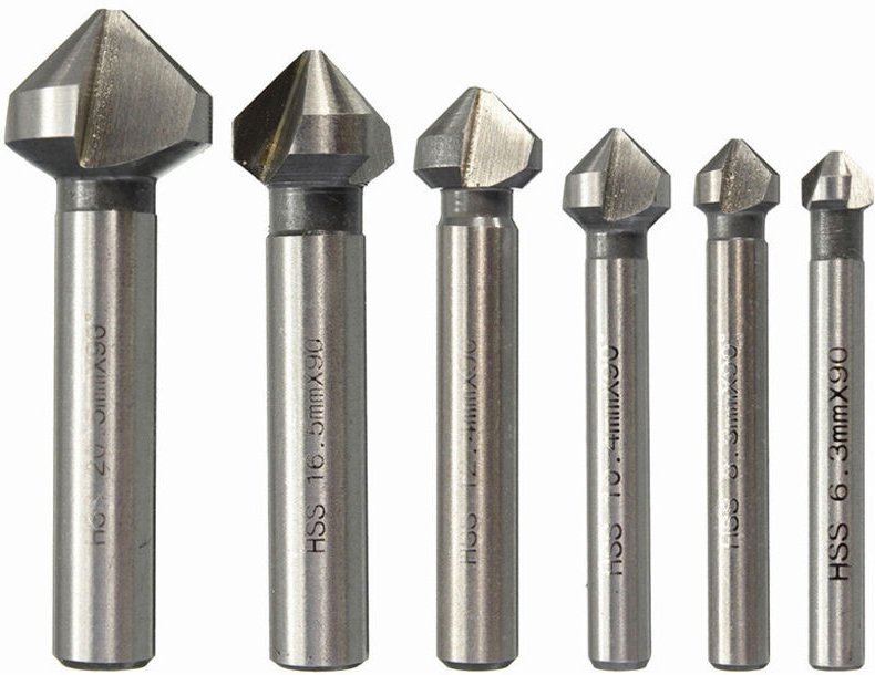 Stück Senkbohrer, hss Senker Senker 90° Senker Senker Bohrer Zylindrischer Entgratfräser, Schraubwerkzeug für Heimwerker...