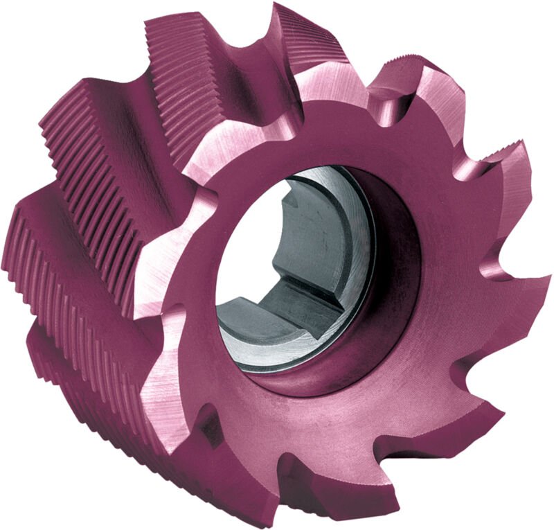 Walzenstirnfräser DIN1880HSSCo8 TiALN Typ hr 80x45mm Format