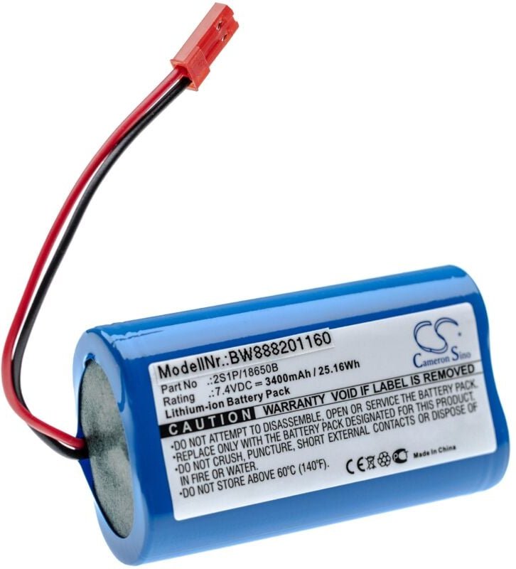 Thumbnail - Vhbw - Akkupack Ersatz für Arizer 2S1P/18650B für Vaporizer (3400 mAh, 7,4 v, Li-Ion)