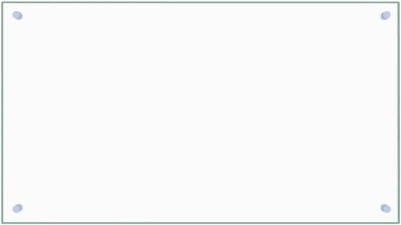 Küchenrückwand Transparent 90×50 cm Hartglas Vidaxl