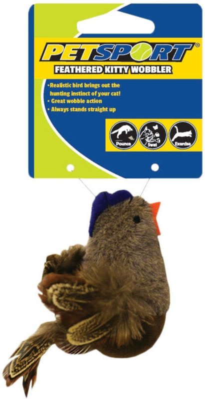 Gefiederter kitty wobbler braun