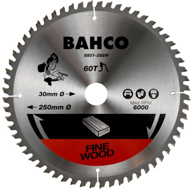 Bahco - 40-Zähne Kreissageblätter für Gehrungssägen in Holz 305 mm x 30 mm