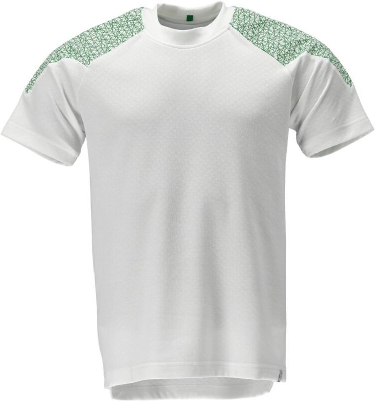 Mascot T-shirt 20082-933-06333 Gr. 4XL weiss/grasgrün
