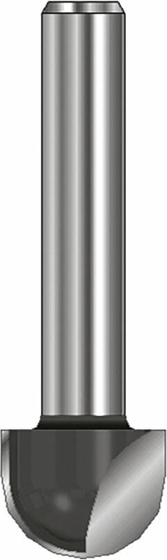 Thumbnail - Ent European Norm Tools - ent Hohlkehlfräser 4mm Radius - Fräswerkzeug zum Fräßen von Hohlkehlen, bohr- und umfangschnei...