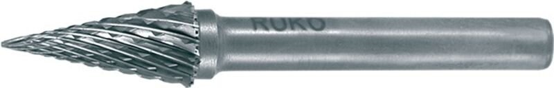 Ruko - Frässtift skm ø 6 mm Kopflänge 18 mm Schaft-Ø 6 mm Hartmetall Blank Verzahnung kvz 4