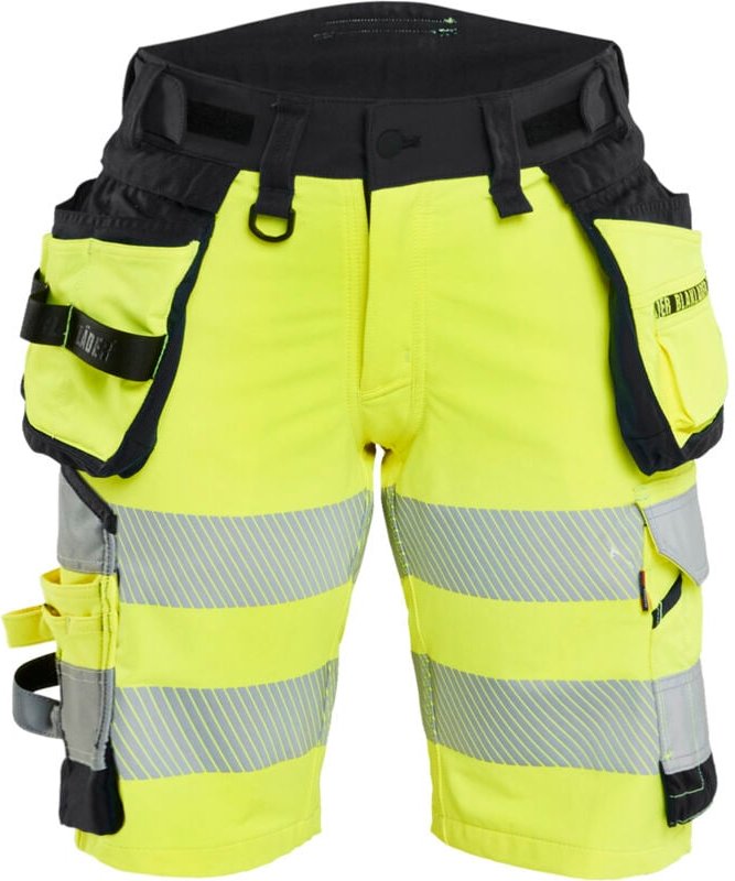 Thumbnail - Stretch-Arbeitshose 4D Hochsichtbarkeit Damen 7020 – Gelb/Schwarz 2XL – FR(52) – SE(C50) – Normen