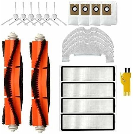 Ersatzzubehör-Set für eur Robot Dreame Bot Z10 Pro D10 Plus L10 Plus, 20 Packungen, 2 Hauptbürsten, 4 Filter, 6 Seitenbü...