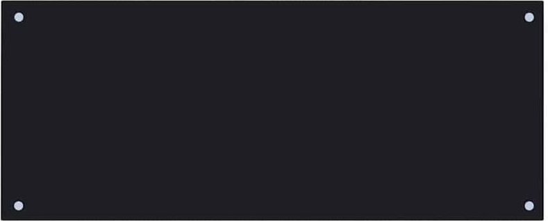 Küchenrückwand Schwarz 100x40 cm Hartglas Vidaxl