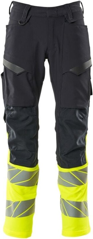 Mascot Hose mit Knietaschen 19879-711-01017 Gr. 82C64 schwarzblau/hi-vis gelb