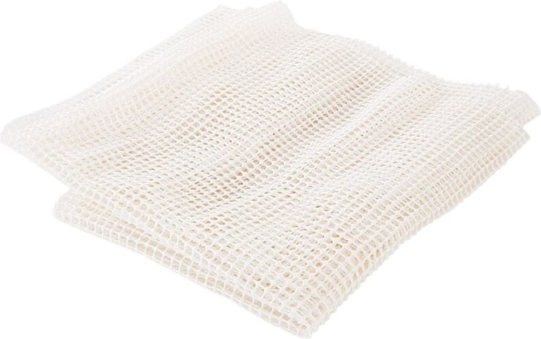 Antirutschmatte Weiß pvc und Polyester 70 x 140 cm Unterlage rechteckig zuschneidbar für Teppiche