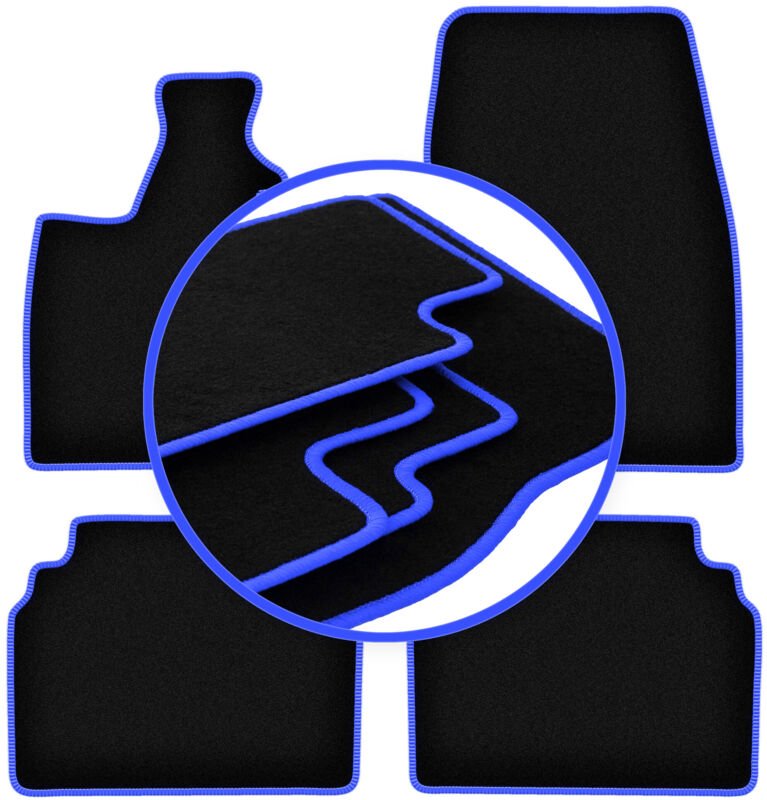 CARLUX-BLUE Auto-Fußmatten für: BMW I3 L01 Fließheck (2013-)