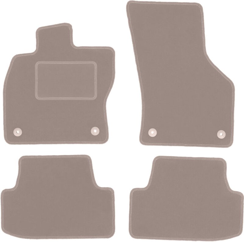 Beige Veloursmatten für: Volkswagen Golf VII Alltrack, Schrägheck, Kombi, Variante (2012-)