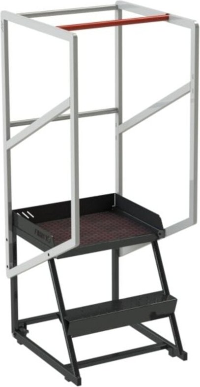 Thumbnail - Fimm - Schmale fahrbare Trittleiter mit 2 Stufen 150 kg 830008727