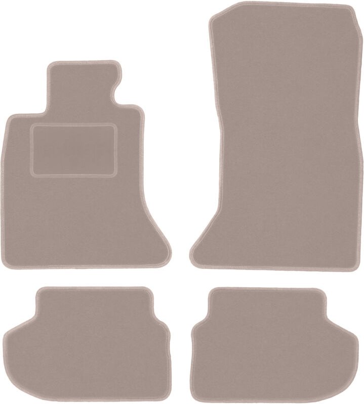 Beige Velours-Fußmatten für: BMW 5 F10 FL Limousine (2013-2017)