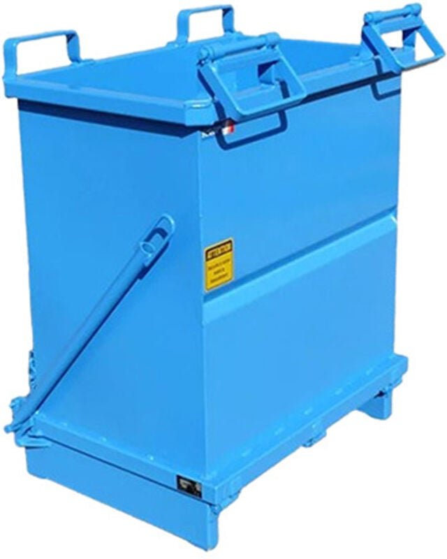 Klappbodenbehälter mit Rädern 2075 L - Schwarz - FAP20161-9005