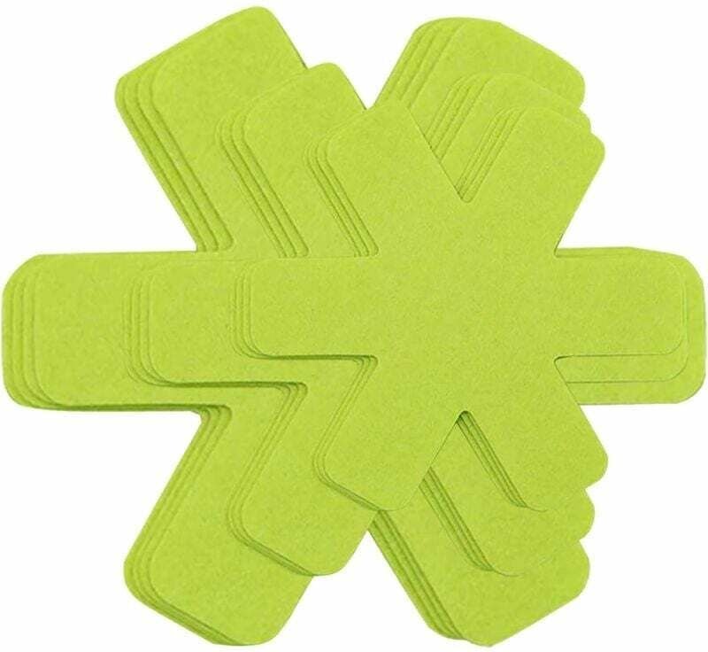 12er-Set und 3 Pfannenschoner in unterschiedlichen Größen zum Verhindern von Kratzern, Trennen und Schützen der Oberfläc...