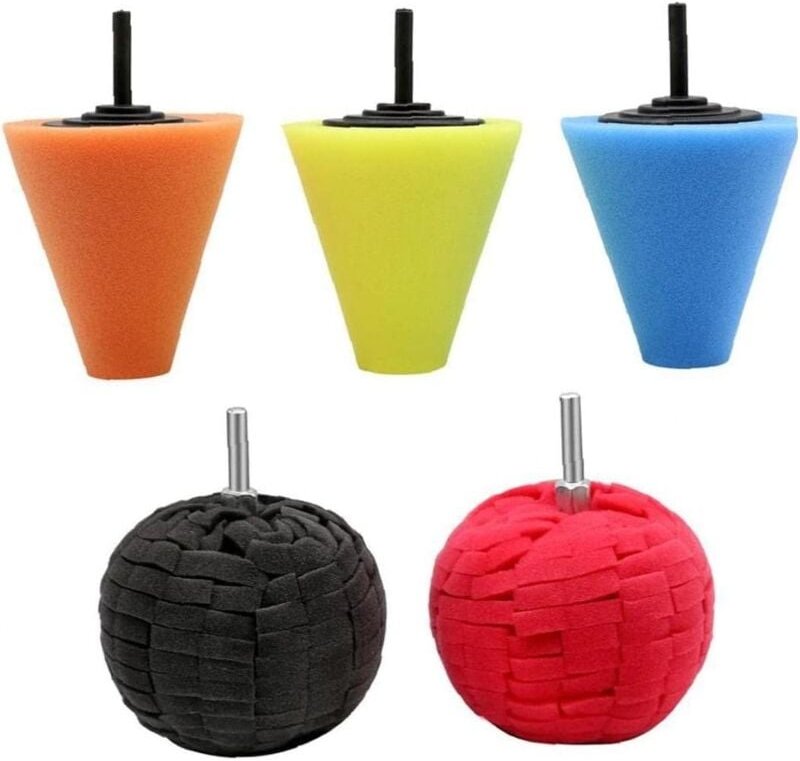 5pcs Burnishing Foam Sponge Buffing Side Polishing Pad Ball Wheel CarsAuto & Motorrad: Teile, Auto-Tuning & -Styling, In...